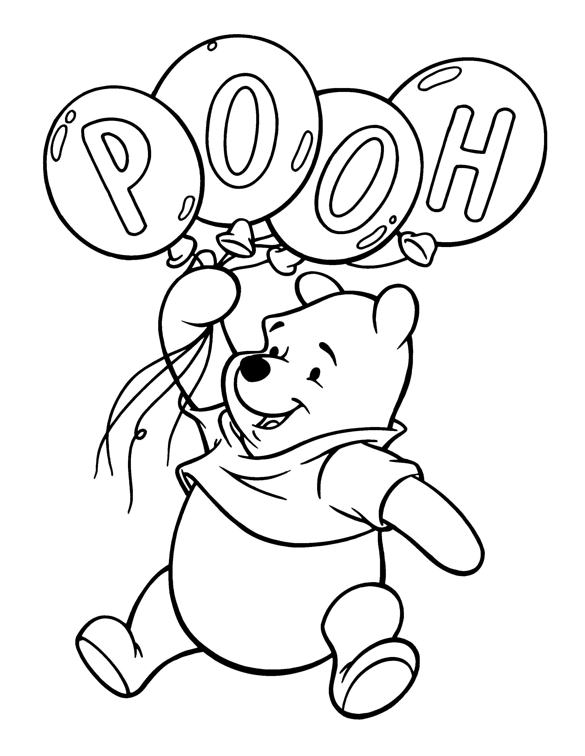 Mewarnai Winnie the Pooh